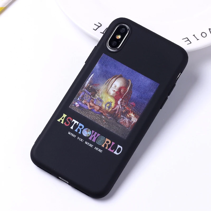 2 Чехол для телефона с изображением Трэвиса Скотта s Astroworld Sicko Mode, мягкий матовый Силиконовый чехол для iPhone 6S, 5S, 8, 8 Plus, X, 7, 7 Plus, XS Max - Цвет: 2