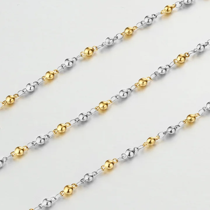Gold Silver Tone Женские короткие звенья цепи ожерелья тонкие Бусы из нержавеющей стали ожерелья для девочек заявление начальные ювелирные изделия подарок bijoux FN36 - Окраска металла: Gold Silver Tone
