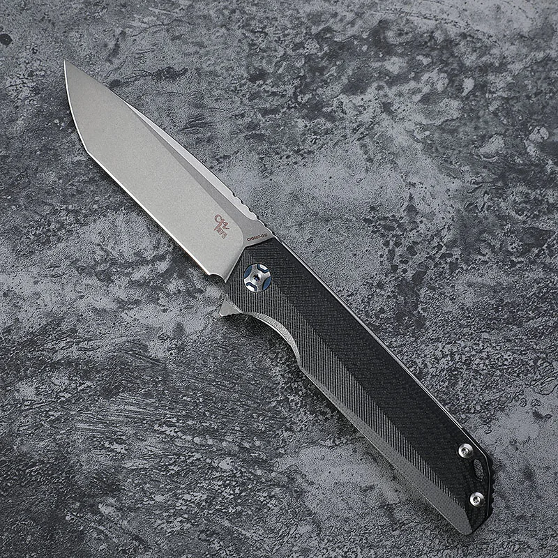 

CH original D2 steel folding knife G10 handle ball bearing tumbling outdoor camping hunting fishing pocket EDC tool 3507