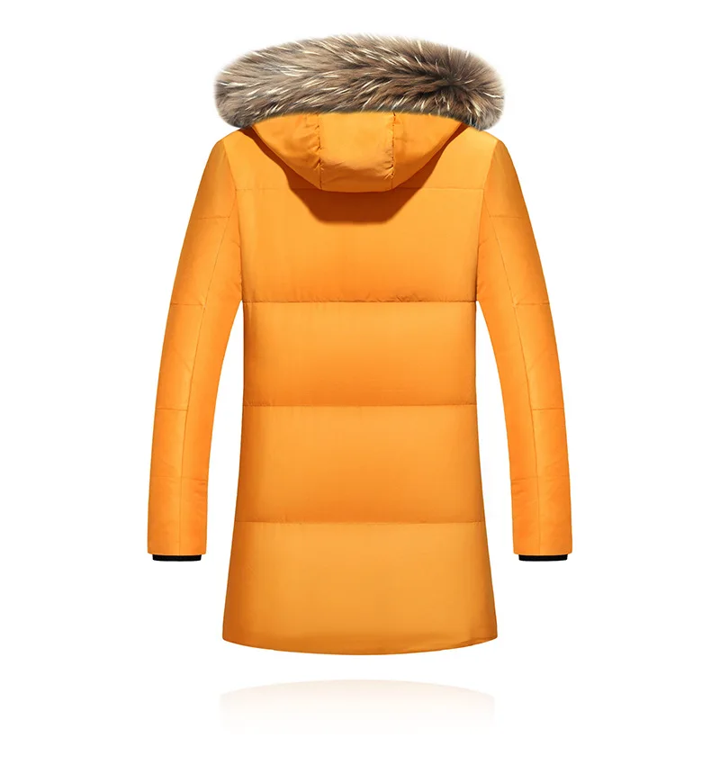 Мужской теплый пуховик с воротником из меха кролика размеры до 5XL|snow men jacket|winter
