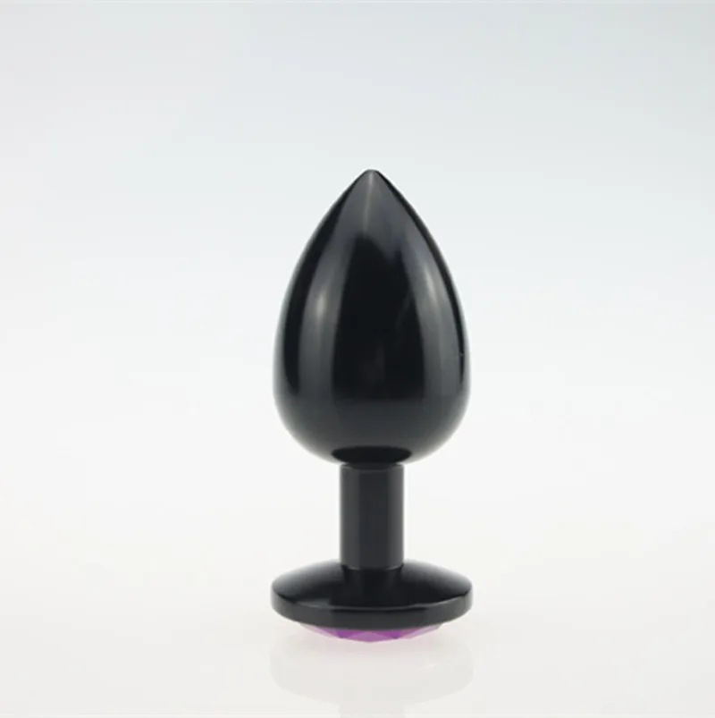 Цветная маленькая средняя большая цельная металлическая Анальная вилка из