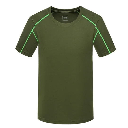 Супер Стрейч быстросохнущие футболка мужская и Женская Открытый Спортивная