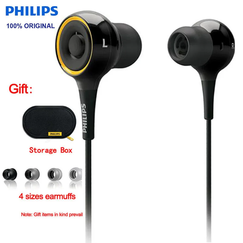 Официальная Спортивная гарнитура Philips SHE6000 наушники вкладыши для бега с басами
