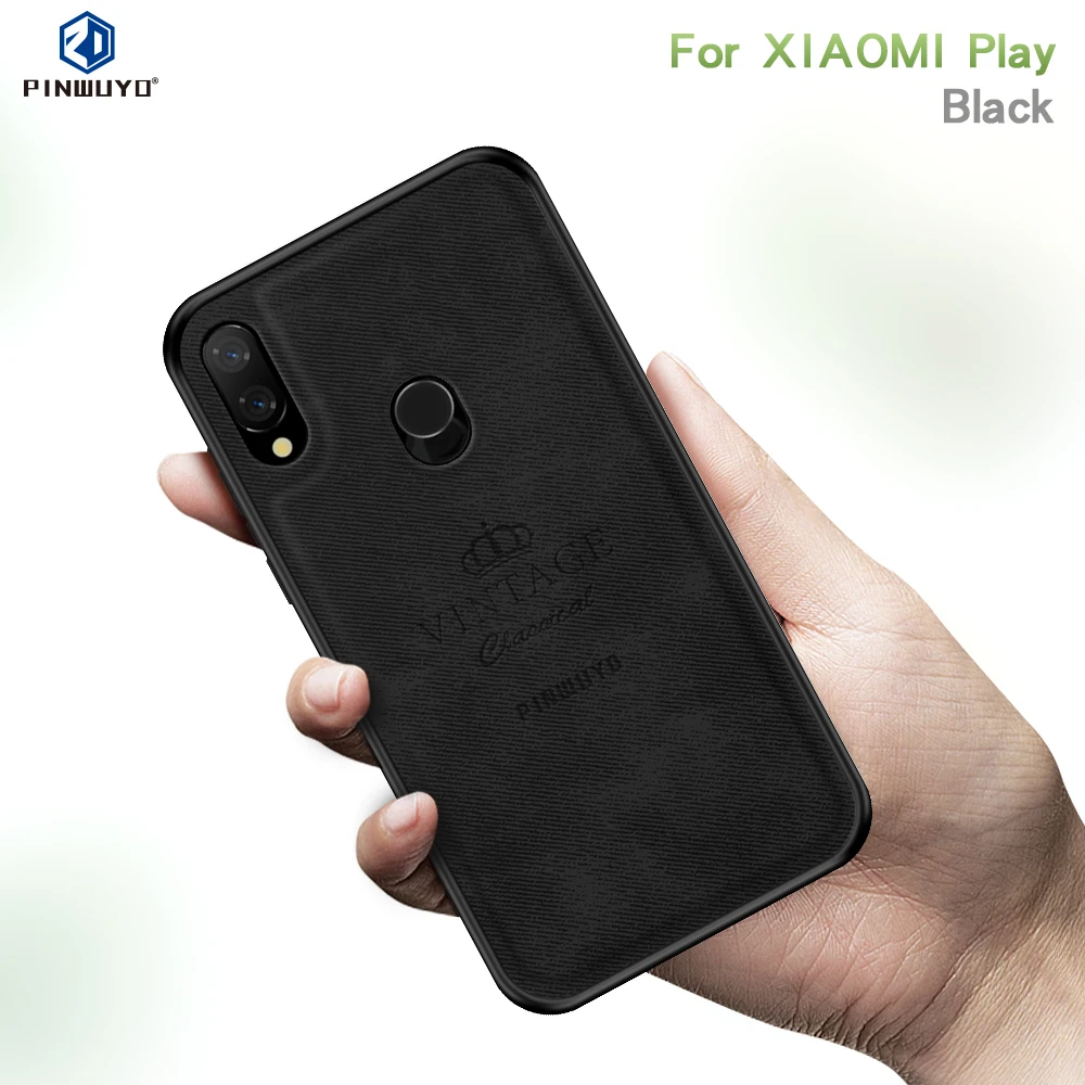 Чехол для Xiaomi mi Play Винтажный чехол из кожи ПУ и ПК Жесткий Xiao защитный Red 7