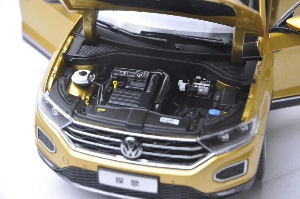 1:18 литая под давлением модель для Volkswagen VW T-ROC золото внедорожник сплав игрушечный автомобиль миниатюрная коллекция подарок TROC T Roc