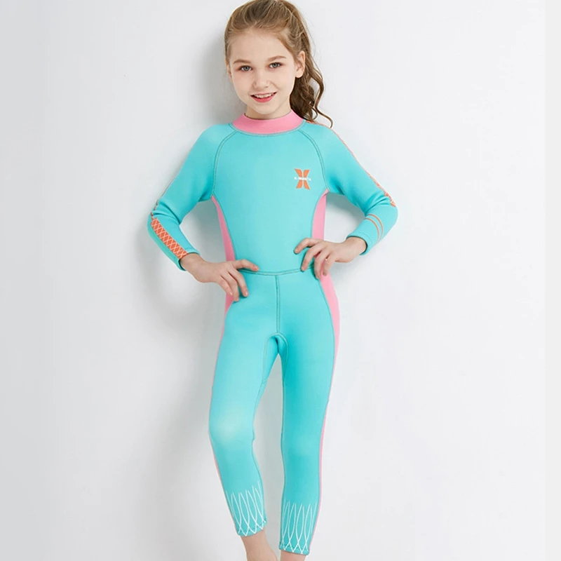 2019 неопрен гидрокостюм девушки купальный костюм Купальник Дайвинг Детские