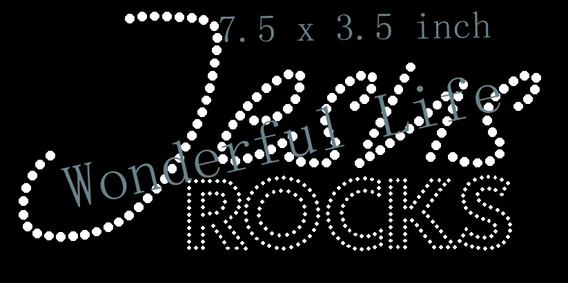 Free shipping hot fix Rhinestone Iron On jesus rock words image for belive rockers white | Дом и сад