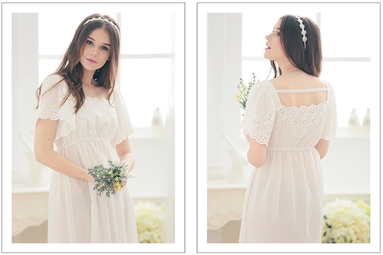 

Free Shipping2016 New summer style Nightgown Nightdress pijama Ladies Sleepwear Women nightwear AZ347