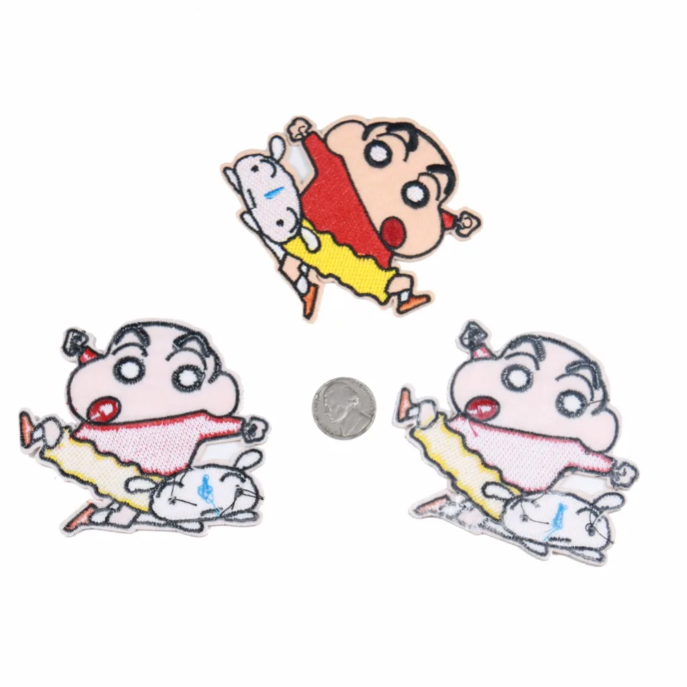 3 шт., Crayon Shin-chan& dog, косплей, вышивка, высокое качество, нашивка, нашивка, нашивки для одежды, детская одежда, украшенная