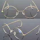 Очки для чтения в металлической оправе, 50 мм, оверсайз, винтажные, круглые, антикварные, с полным ободком + 75 + 100 + 125 + 175 + 225 + 250 + 275 + 375 + 400 + 450 + 600