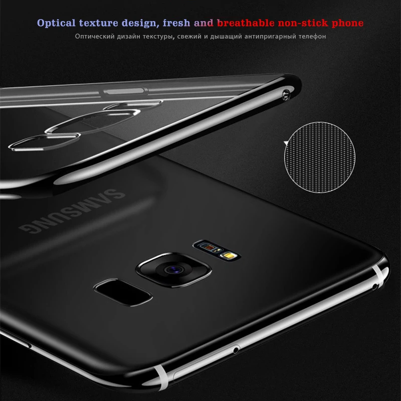 Силиконовый ТПУ чехол для Samsung Galaxy A7 A9 A8 A6 Plus 2018 A70 A50 A40 A30 A20 мягкий с покрытием A20E A10
