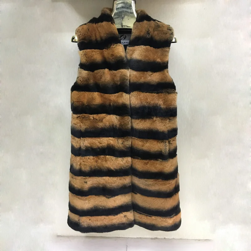 2021 Новая мода 100% натуральный с мехом кролика жилет зимние высококачественные