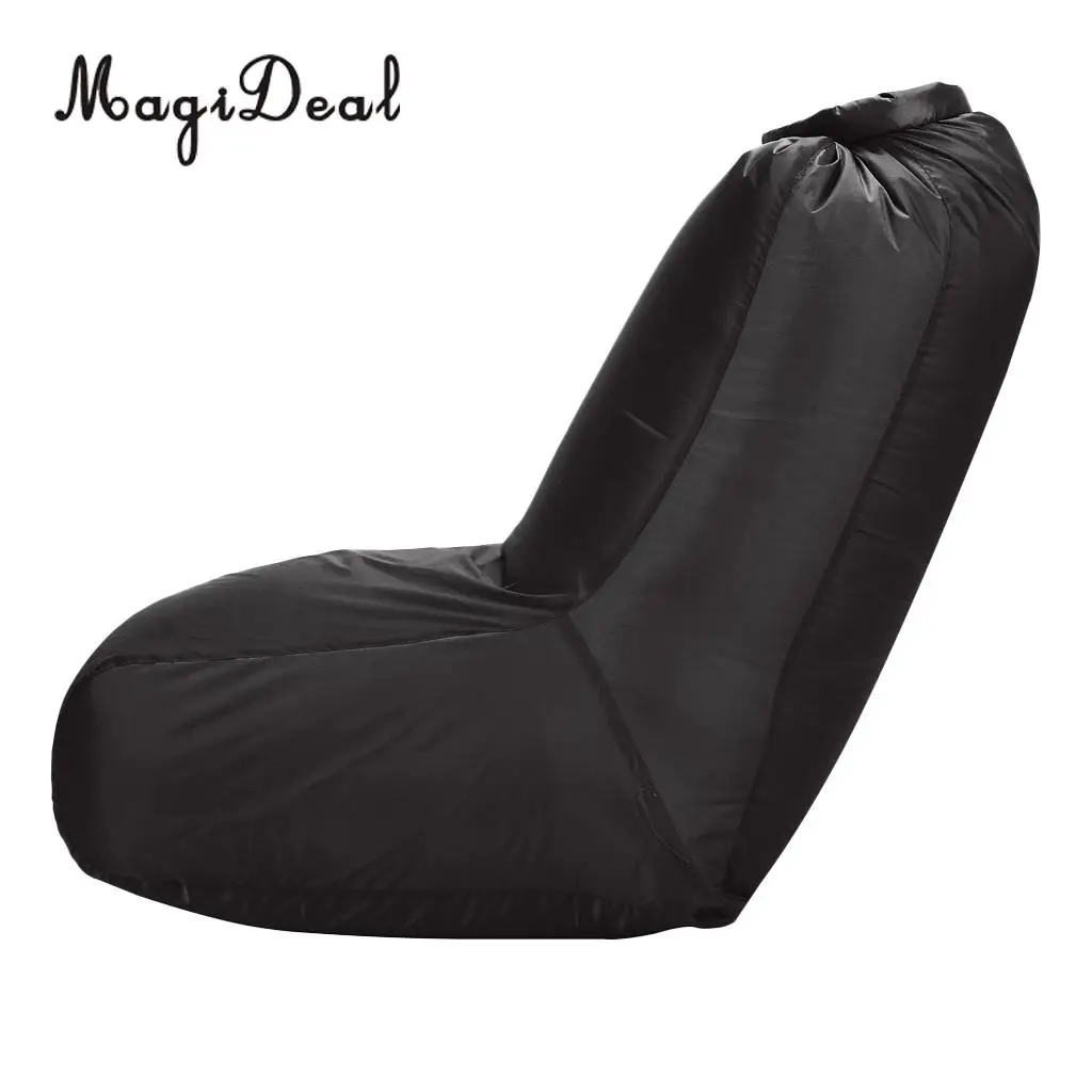 MagiDeal Inflating Beach Camping Lounger Back Pillow Chair Air Bed Lazy Sofa Black | Спорт и развлечения