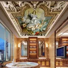 Фотообои в европейском стиле, потолочные, зенитные, 3D рисунки, масляная живопись, фон для гостиной, ресторана, фрески