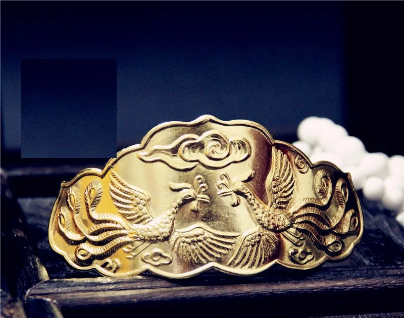 Тиара для волос LYZ Han Yan Ming Dynasty Dragon Phoenix традиционная китайская Винтажная заколка