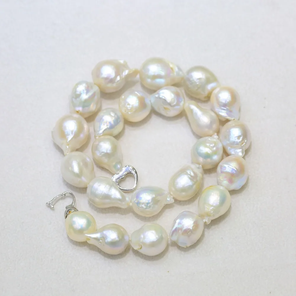 Большой ядерный жемчуг Эдисон от BaroqueOnly колье-чокер с белым жемчугом 20-23 мм