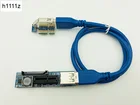 Удлинитель PCI-E PCI E от 1X до 1X Riser USB 3,0, кабель питания SATA, работает для материнской платы, слот PCI-E x1, Майнер биткоинов, Майнинг Antminer