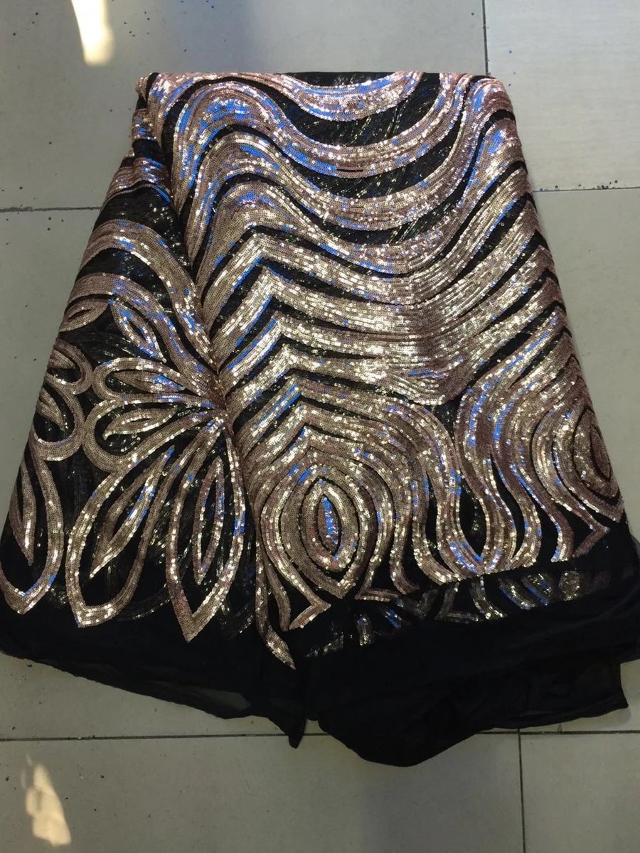 Бесплатная Доставка по DHL! африканские блестки кружева гипюр кружевной ткани