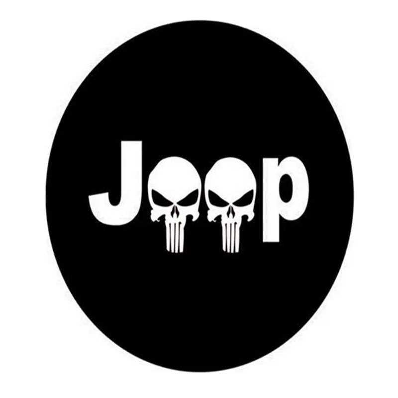 1 шт. автомобиль 1" 15" 1" 17" дюймов ПВХ кожа универсальный запасное колесо шины Защитная пленка для джипов Grand Cherokee аксессуары - Цвет: 17 inch JP skull