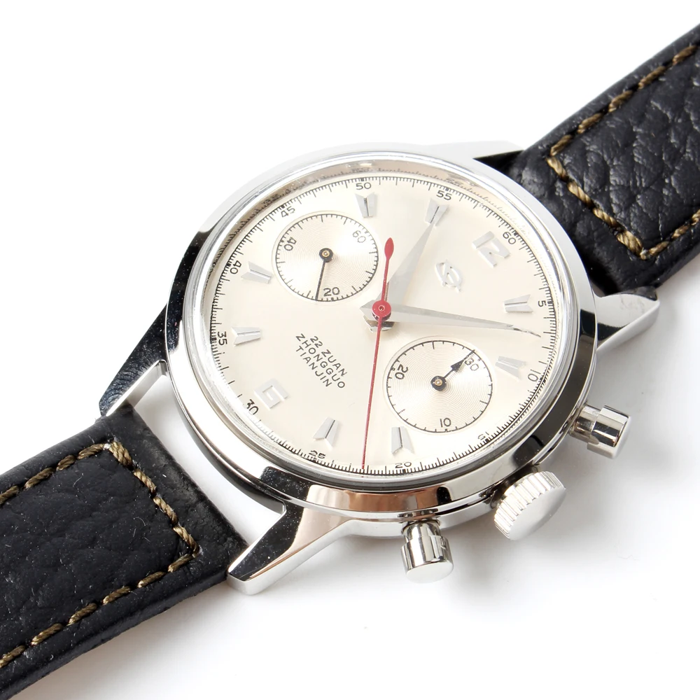 Чайка Китая первый авиации Винтаж Edition наручные часы из натуральной кожи