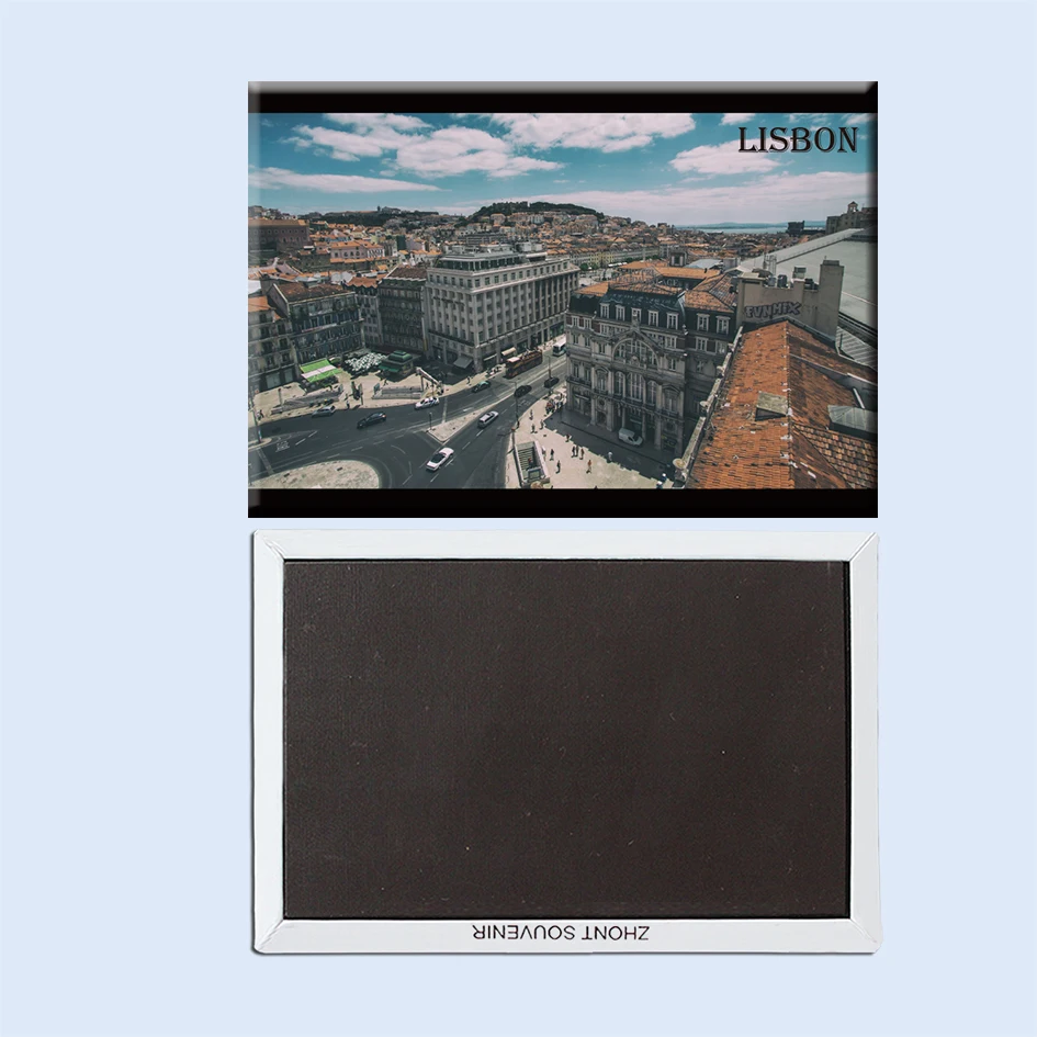 

Lisbon aerial view portugal old city 22880 gifts for friends Travel fridge magnets