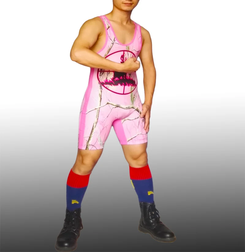 Розовый олень Лось дерево Детская Молодежная тугая борьба майка для