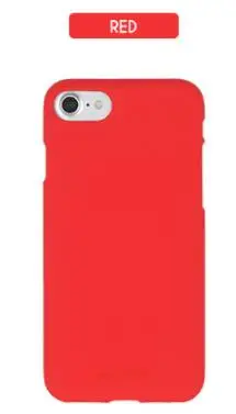 red Мягкий силиконовый матовый резиновый чехол Mercury Goospery для Apple iPhone 5 5S 6 6S 7 8 Plus X XR XS Max - Цвет: red