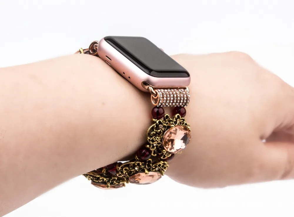 Новый ремешок для часов Бирюзовый Кристалл Apple Watch Series 1 2 группа 42 мм 38 аксессуары