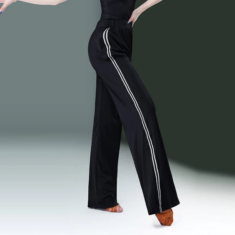 

Latin Dance Pants National Standard Ballroom Dance Practice Clothes Women Professional Latin Dance Competition Pants DQL736