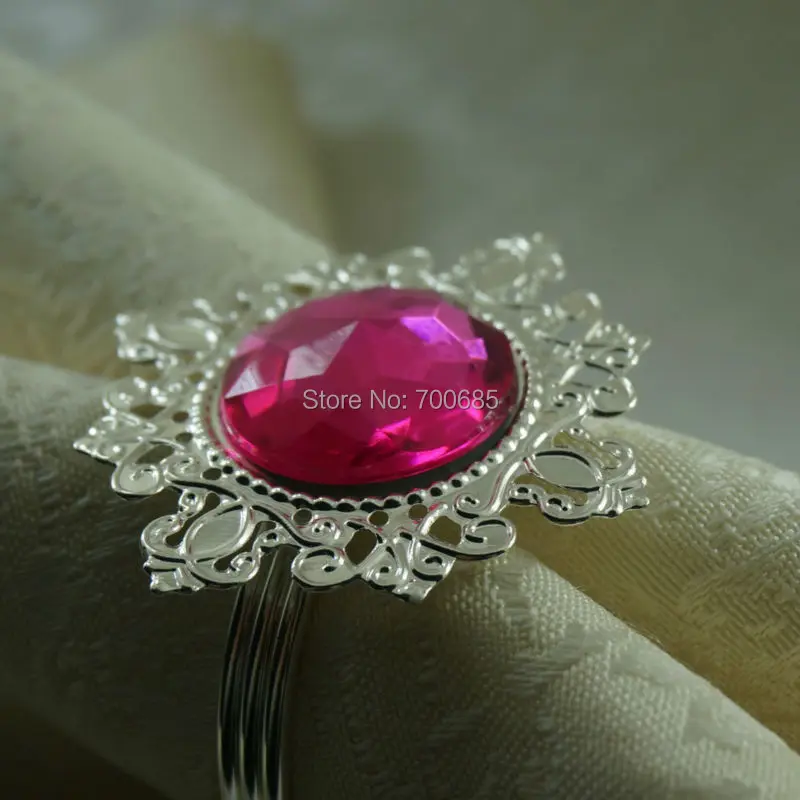 

pink crystal, diamond decoration napkin ring,acrylic napkin holder