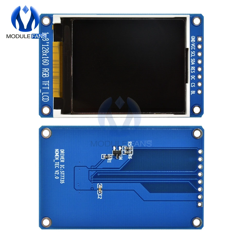 1," 1,8 дюймов полноцветный 128x160 SPI полноцветный TFT ЖК-дисплей модуль ST7735S 3,3 V Заменить OLED блок питания для Arduino