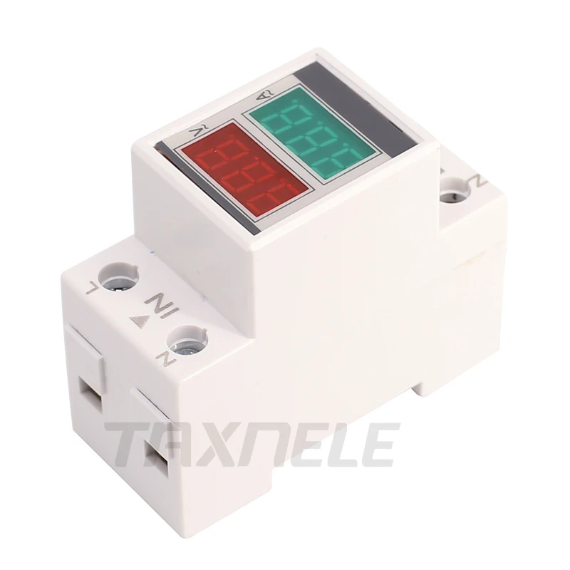 Din-рейка AC 160-275V 0-100A 60A Вольтметр Амперметр светодиодный дисплей Панель Напряжение измеритель тока с трансформатором