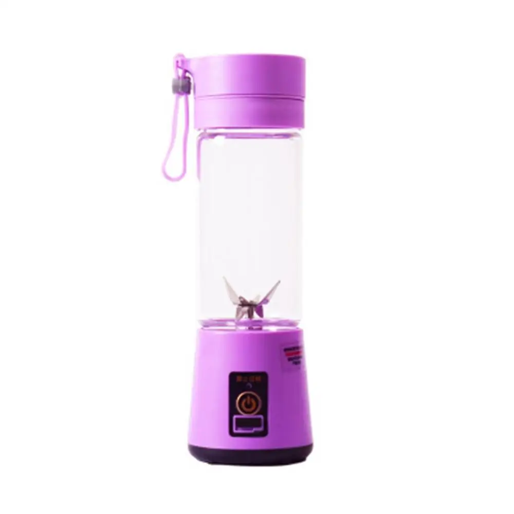 Lavender Портативная USB электрическая соковыжималка для фруктов, ручной смузи, блендер, перемешивание, перезаряжаемая мини-портативная чашка для сока и воды - Color: Lavender