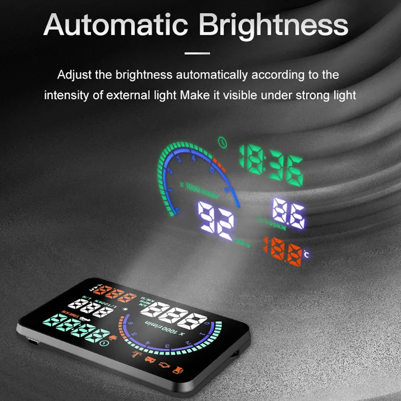 Автомобильный Hud Дисплей лобовое стекло проектор светодиодный лобового стекла