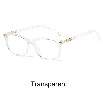 Transparent Ralferty, женские очки, оптическая оправа,, Роскошные, Кристальные, по рецепту, очки, очки для близорукости, очки oculos de grau F95192 - Цвет оправы: Transparent