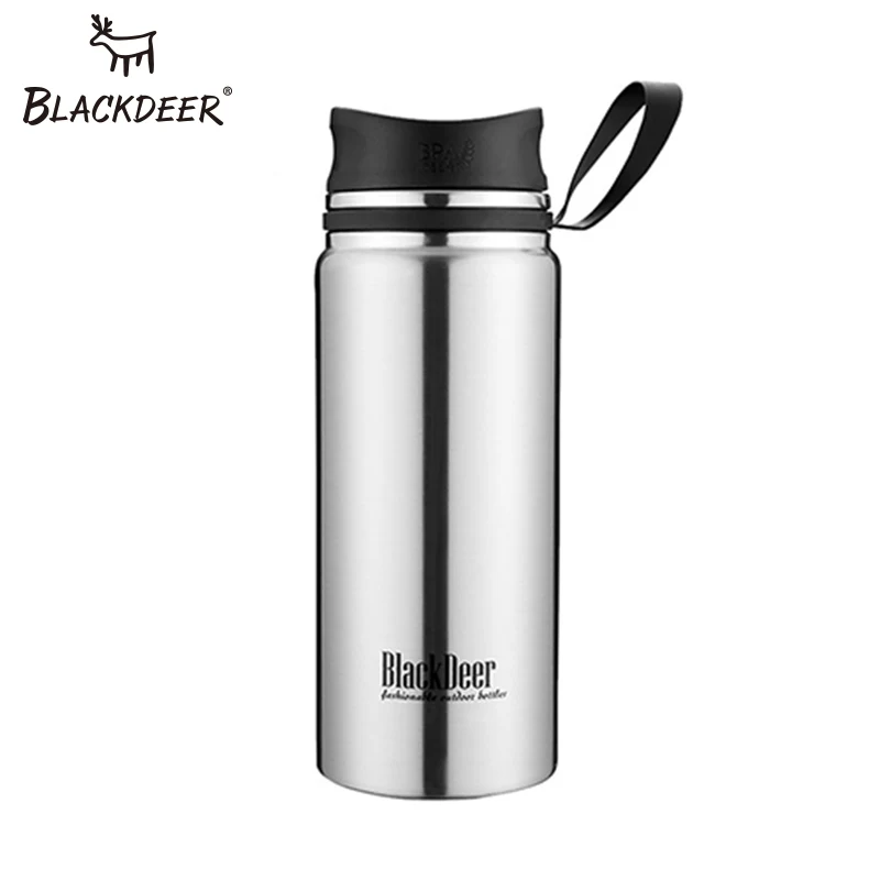 BLACKDEER, Спортивная бутылка, для улицы, с двойными стенками, 304, нержавеющая сталь, кружка для воды, столовая, 600 мл, термос, чашка для кофе, чая, молока, путешествия