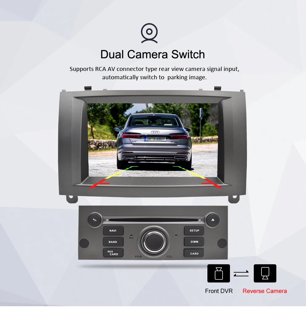 4 грамма Android 9,0 9,1 Автомобильный DVD стерео плеер для peugeot 407 2004-2010 gps навигация WiFi Bluetooth Автомобильный мультимедийный Видео Аудио