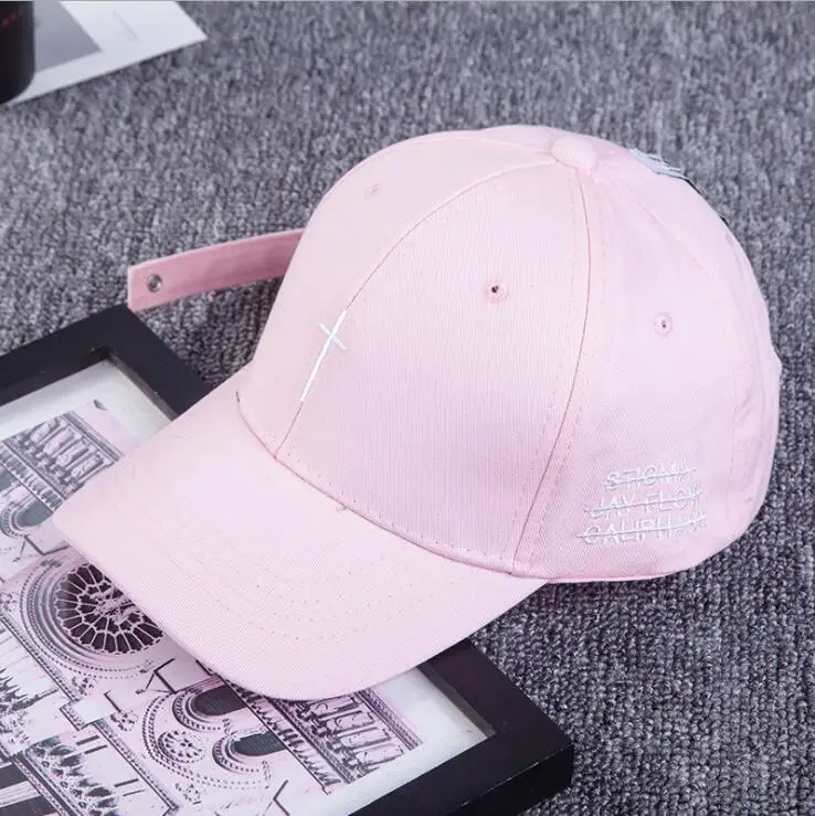 pink Унисекс, роскошная брендовая бейсбольная Кепка с вышивкой крестиком, Женские Простые Хлопковые бейсболки, бейсболки для папы, бейсболки - Цвет: pink