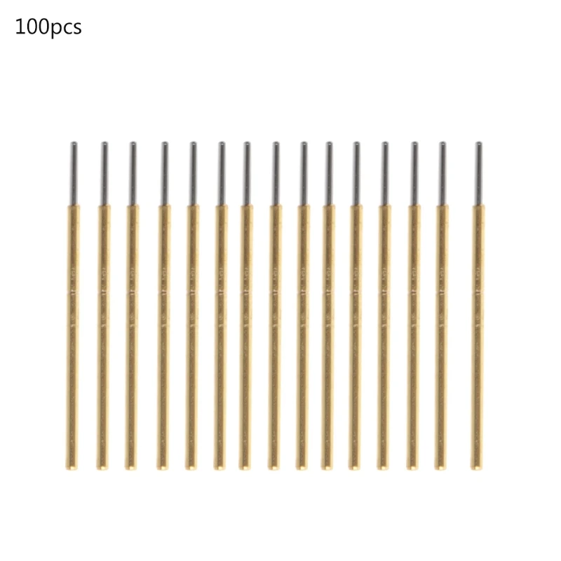 100 шт. P50 J1 Весна Тесты зонд с круглой головкой Pin Dia 0 68 мм L16mm для PCB Инж|Детали и