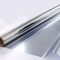 length 200cm silver insulation window film stickers solar reflective one way mirror color for home and office decor