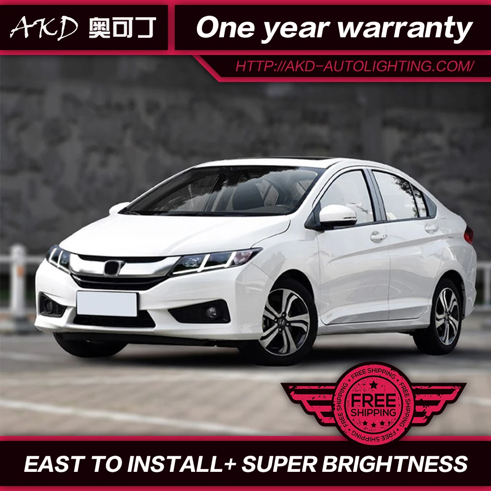 АКД автомобильный Стайлинг для Honda City фары 2014-2016 новый городской светодиодный