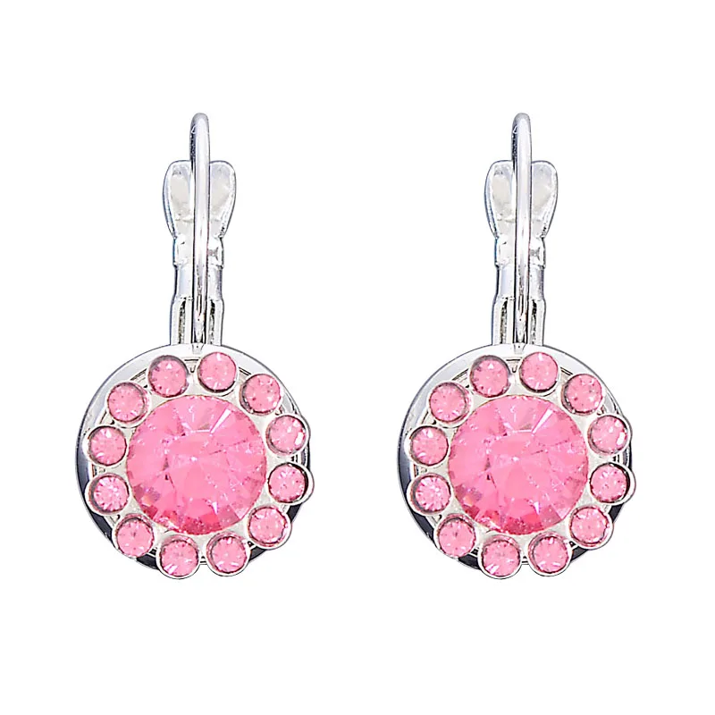 Модные серьги из нержавеющей стали Серьги невесты с австрийскими кристаллами и