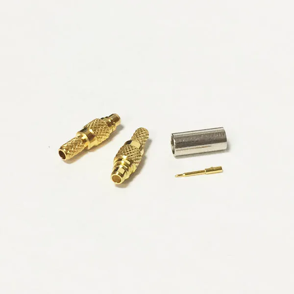 Новый штекер MMCX для RG316 RG174 LMR100 прямой позолоченный|coax rca connector|coax bnc connectorcoax compression