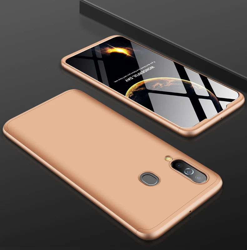 Gold A30 A50 для samsung A10 A20 A30 A40 A40S A50 A60 A70 чехол A7 A9 360 противоударный чехол для samsung Galaxy M10 M20 M30 чехол - Цвет: Gold
