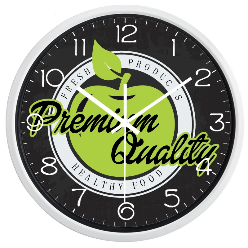 Свежие яблоко настенные часы в виде фруктового дерева Премиум качество здоровый