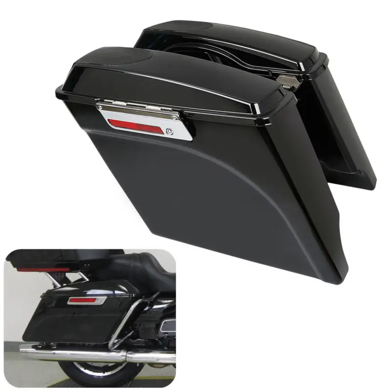 Растягивающаяся сумка для мотоцикла 5 дюймов с крышкой 5x7 динамиков Harley Touring Road King