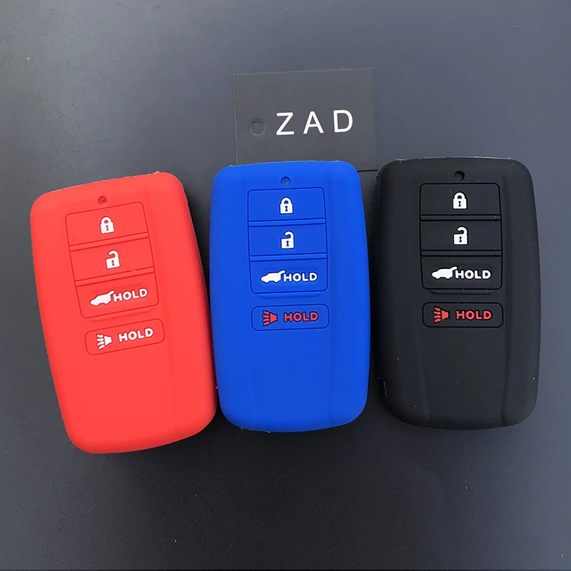 ZAD силиконовый чехол для ключей автомобиля защитный ACURA ILX TLX RLX RDX MDX TSX 4 кнопки