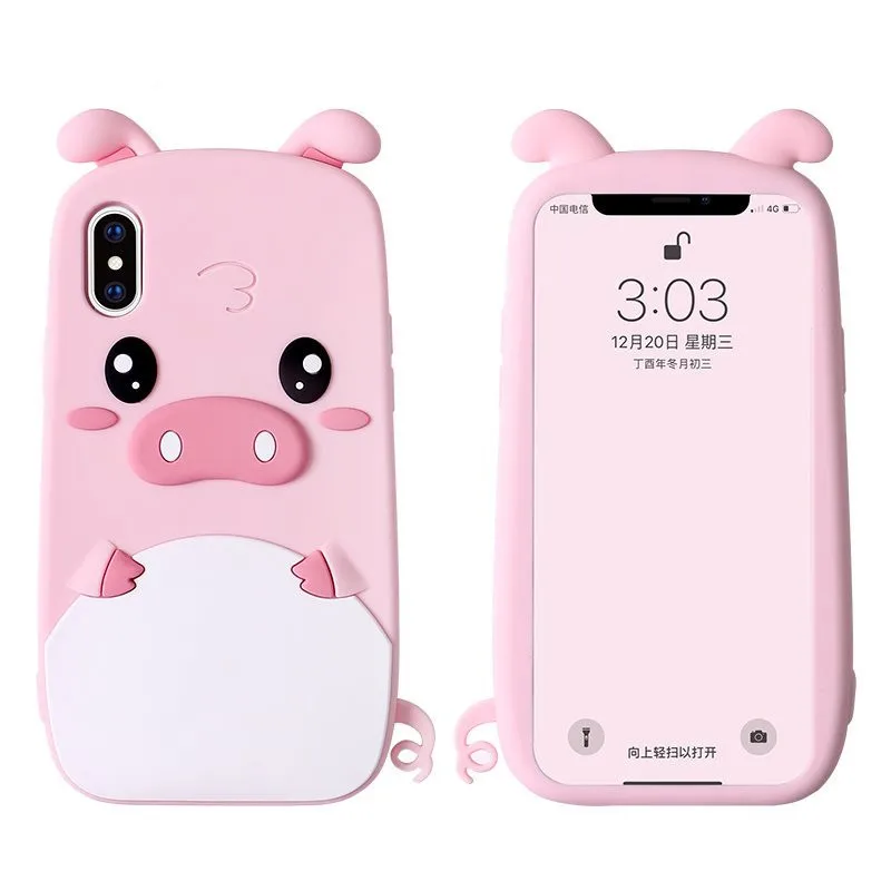 3D мультфильм о розовой свинье телефонные чехлы для huawei P Smart Y5 Y6 Y7 Prime 2018 P20 Pro P10 P8 P9