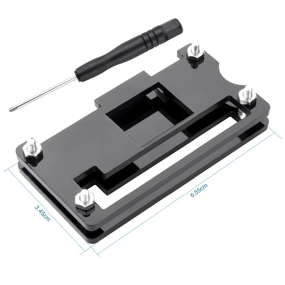UNIROI 6 в 1 Основные Starter kit для Raspberry Pi Zero/Zero W с черный акриловый чехол 20 pin GPIO