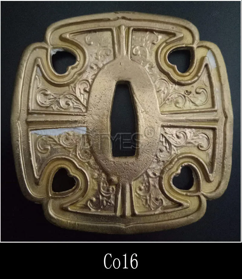 Высокое качество японские аксессуары для мечей Tsuba медная защита меч фитинги для Катана вакизаши Танто Co01-Co16